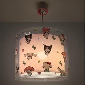 Dalber 41252 - Dětský lustr HELLO KITTY&FRIENDS 1xE27/15W/230V růžová