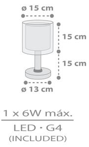 Dalber 41761E - LED Dětská lampička KAWAII FRIENDS 1xG4/4W/230V šedá
