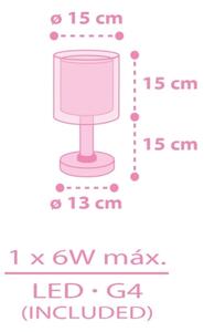 Dalber 41251 - LED Dětská lampička HELLO KITTY&FRIENDS 1xG4/4W/230V růžová