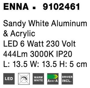 Nova Luce Nástěnné LED svítidlo ENNA,bílá, 6W 3000K