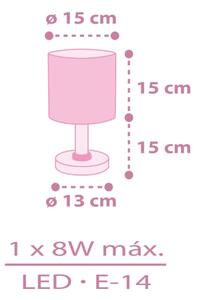 Dalber 42491N - LED Dětská lampička FAIRY DREAMS 1xG4/4W/230V růžová