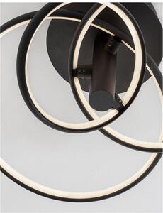 Nova Luce Stropní LED svítidlo EMIL, 30W 3000K stmívatelné Barva: Černá