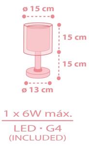 Dalber 41571S - LED Dětská lampička BABY TEDDY 1xG4/4W/230V růžová