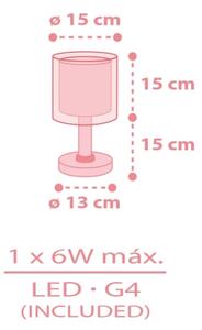Dalber 41761S - LED Dětská lampička KAWAII FRIENDS 1xG4/4W/230V růžová