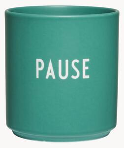 Designový pohárek s nápisem Favourite PAUSE