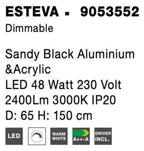 Nova Luce Závěsné LED svítidlo ESTEVA, 48W 3000K stmívatelné Barva: Bílá
