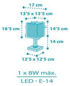 Dalber 63351N - LED Dětská lampička ROCKET 1xG4/4W/230V pestrobarevná