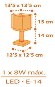 Dalber 64561N - LED Dětská lampička LITTLE TIGGER 1xG4/4W/230V oranžová