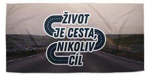 Sablio Ručník Život je cesta, nikoliv cíl - 30x50 cm