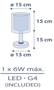 Dalber 76631 - LED Dětská lampička MOON DREAMS 1xG4/4W/230V modrá