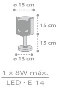 Dalber 61801N - LED Dětská lampička DARK HERO 1xG4/4W/230V bílá/černá