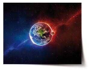 Sablio Plakát Planeta Země - 60x40 cm