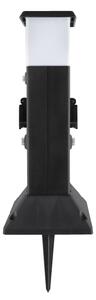 Brilagi - Venkovní lampa se 2 zásuvkami SCHUKO 1xE14/15W/230V IP44 černá