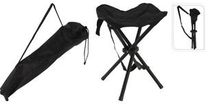 Skládací stolička 40 cm černá