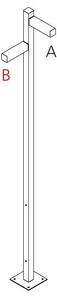 AR T4507E30 Walking - stojna 2500 - 2x90° hlavy - A 90h + B 60h - ARTEMIDE