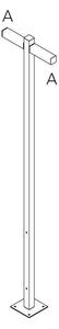 AR T4507C30 Walking - stojna 2500 - 2x180° hlavy - A 90h - ARTEMIDE