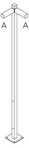 AR T4507B30 Walking - stojna 2500 - 2x90° hlavy - A 90h - ARTEMIDE