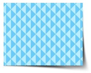 Sablio Plakát Modré obrácené pyramidy - 60x40 cm