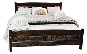 Vyvýšená postel ANGEL + rošt ZDARMA, 120x200cm, ořech-lak