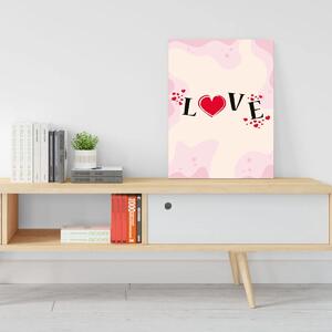 Sablio Dárková cedulka Love: 30x40 cm