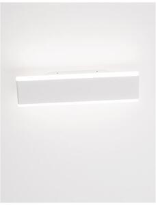 Nova Luce Nástěnné LED svítidlo LINE bílá hliník a akryl 2x8W 3000K