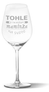 Sablio Sklenička na víno Tohle je ta nejlepší maminka na světě: 49 cl