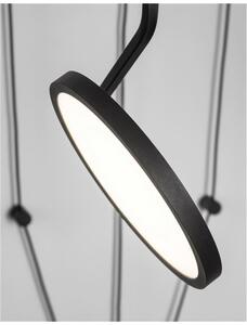 Nova Luce Závěsné LED svítidlo LUCCELO černý hliník a akryl 30W 3000K