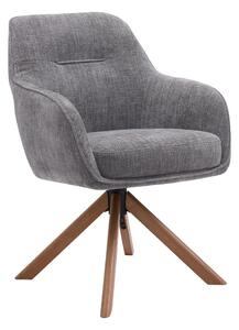 Šedá čalouněná jídelní křesla v sadě 2 ks Avola – Unique Furniture