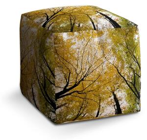 Sablio Taburet Cube Koruny stromů - 40x40x40 cm