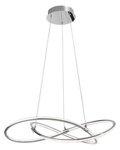 Nova Luce Závěsné LED svítidlo MARTINO chromovaný hliník a akryl 50W 3000K