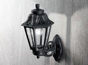 ILUX 101491 Venkovní nástěnné svítidlo Ideal Lux Anna AP1 big nero 101491 černé   - IDEALLUX