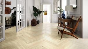 Dřevěná podlaha Barlinek Pure Classico - Dub Bianco Herringbone