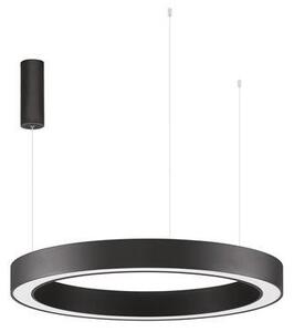 Nova Luce Závěsné LED svítidlo MORBIDO, ø 80cm, 60W, 2700K-4000K vč.dálkového ovládání stmívatelné Tuya Barva: Černá