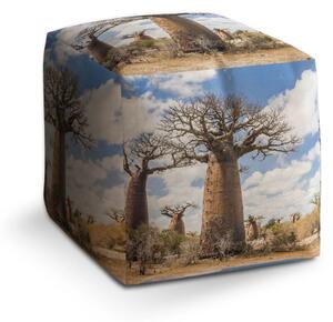 Sablio Taburet Cube Strom - 40x40x40 cm
