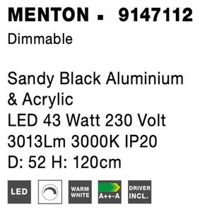 Nova Luce Závěsné LED svítidlo MENTON, 43W 3000K stmívatelné Barva: Bílá