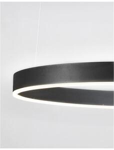 Nova Luce Závěsné LED svítidlo MOTIF, ø 80cm, 48W 3000K stmívatelné Barva: Černá