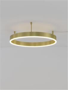 Nova Luce Stropní LED svítidlo MOTIF, ø 60cm, 40W 3000K stmívatelné Barva: Mosaz