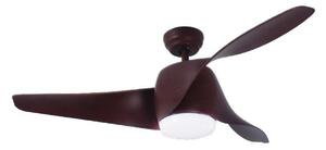 ACA Lighting stropní svítidlo s ventilátorem stmívatelné LED 132cm DC 40W hnědá s dálkovým ovládáním FANKVBR60G