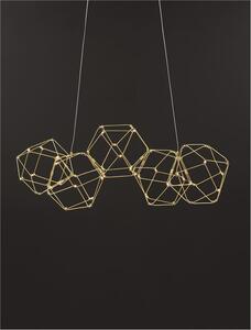 Nova Luce Závěsné LED svítidlo NEBULA zlatý kov 22W 3000K