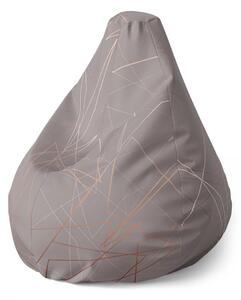 Sablio Sedací vak Pear Trojúhelníková abstrakce - 70 x 95 x 15 cm