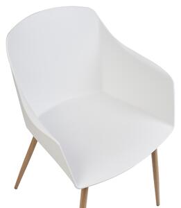 Sada 2 jídelních židlí bílé FONDA II