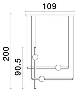 Nova Luce Závěsné LED svítidlo NEUTRON zlatý hliník a akryl 60W 3000K stmívatelné