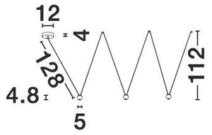 Nova Luce Závěsné LED svítidlo NOCCI černý hliník černý kabel 3x4.5W 3000K