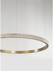 Nova Luce Závěsné LED svítidlo ORLANDO antický mosazný hliník a akryl 30W 3000K