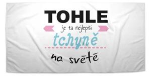 Sablio Ručník Tohle je ta nejlepší tchyně na světě - 30x50 cm