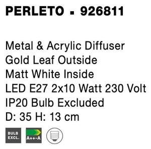 Nova Luce Stropní svítidlo PERLETO, E27 2x12W Barva: Černá