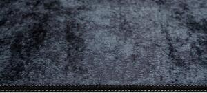 Makro Abra Kusový koberec pratelný TOSCANA 37040 Abstraktní pogumovaný šedý černý modrý Rozměr: 140x200 cm