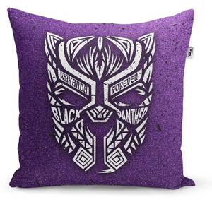 Sablio Polštář BLACK PANTHER wakanda forever Bílý - 40x40 cm