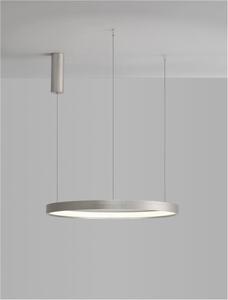 Nova Luce Závěsné LED svítidlo PERRINE, 42W 3000K stmívatelné Barva: Stříbrná