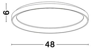 Nova Luce Stropní LED svítidlo PERTINO, 38W 3000K stmívatelné Barva: Bílá